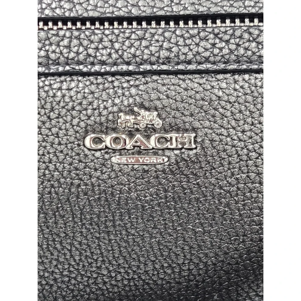 Coach Tyler Tote Black Pebbled Leather Shoulder Bag Crossbody 2-Way Handbag